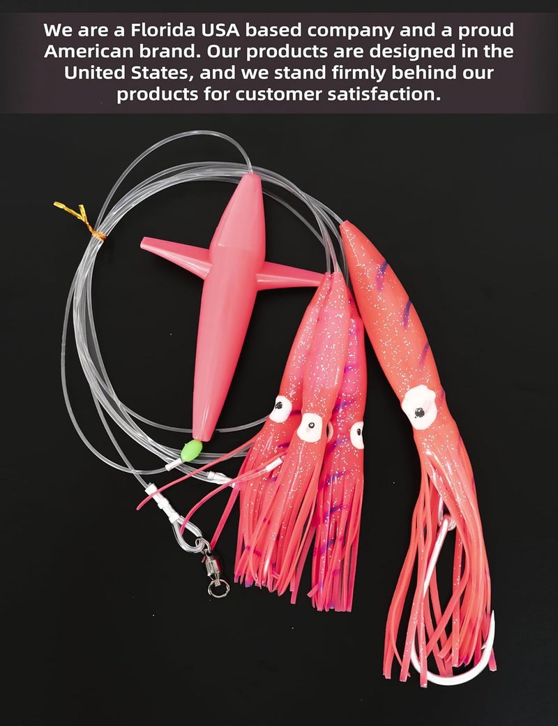 BLUEWING Fishing Daisy Chain Big Game Bulb Squid Trolling Bird Tuna Lures Fish Teasers for Marlin Sailfish - Image 5